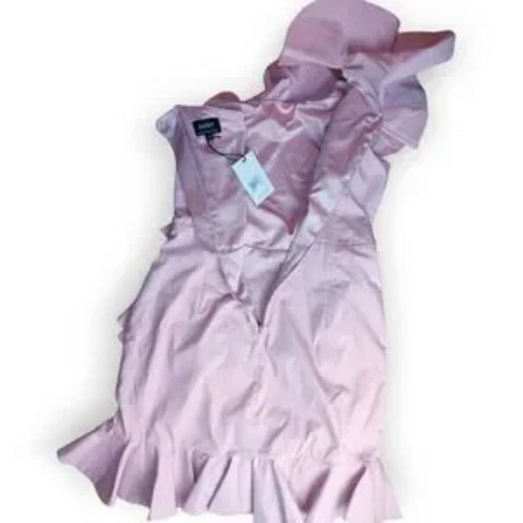 Bardot NWT Pink Chelsey Frill Ruffle Dress Large - Picture 8 of 14